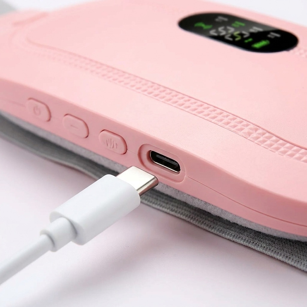 USB-C charging port on HerRelief belt