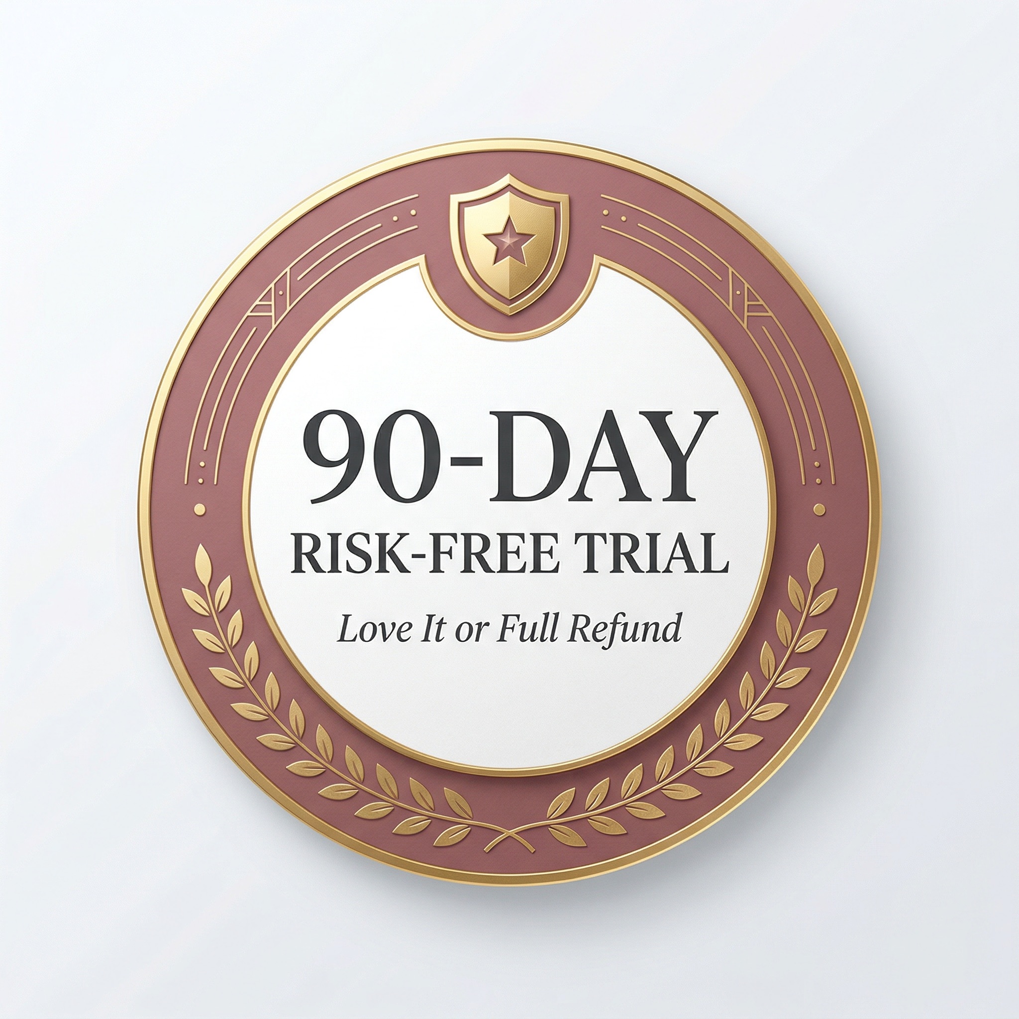 90-Day Risk-Free Trial guarantee seal